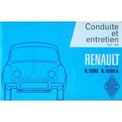 Renault Dauphine et Ondine, notice d'entretien