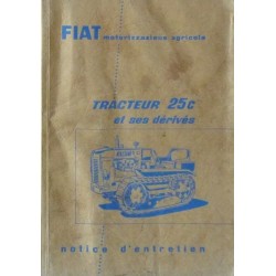Fiat 25C et dérivés, notice d'entretien