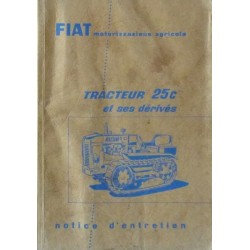 Fiat 25C et dérivés, notice d'entretien