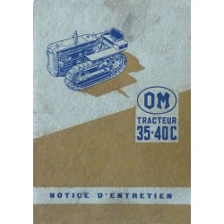 OM 35-40C, notice d'entretien