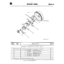 McCormick IH groupe moteur FUD-136, catalogue de pièces