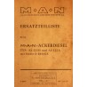 MAN Akerdiesel AS 325H et AS 325A, catalogue de pièces