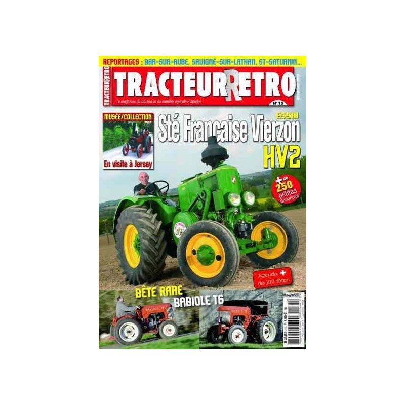 Tracteur Rétro n°15, SFV HV2, Babiole T6