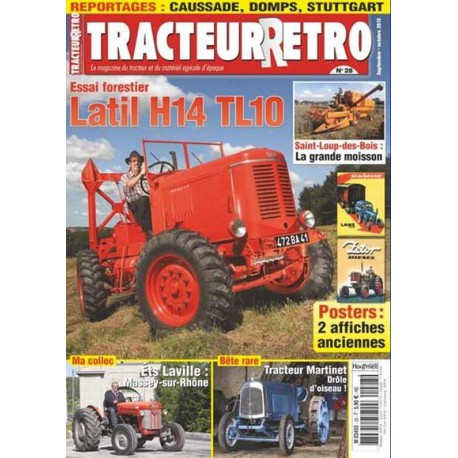 Tracteur Rétro n°28, Latil H14 TL10, tracteur Martinet