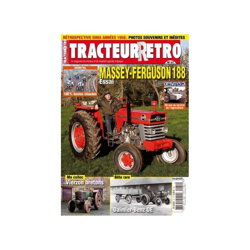 Tracteur Rétro n°31, Massey-Ferguson 188, Daimler-Benz OE