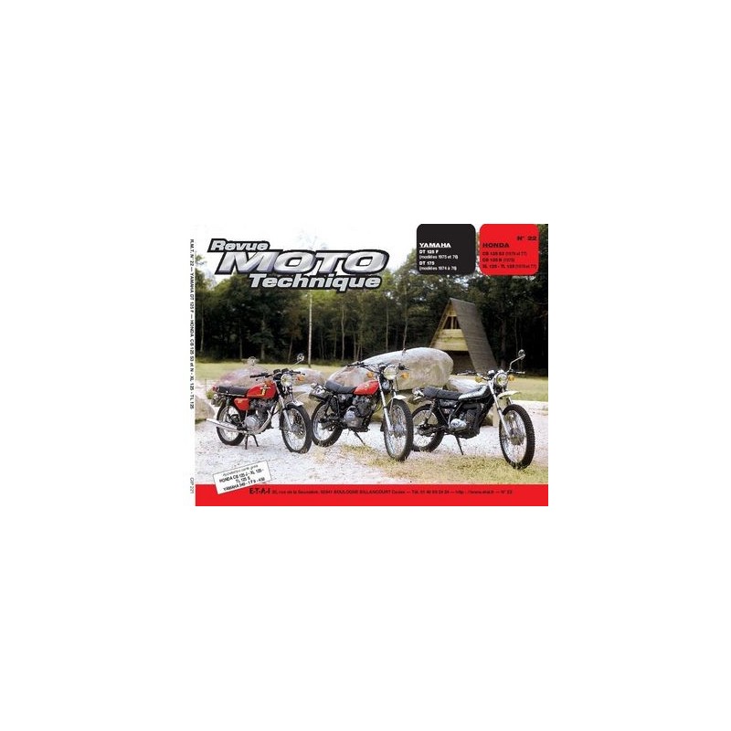 RMT Honda CB 125S, N, XL, TL et Yamaha DT125F, DT175F