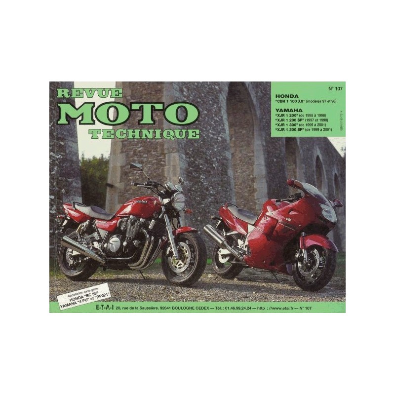 RMT Honda CBR 1100 XX et Yamaha XJR 1200, 1300, SP