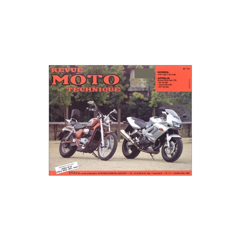 RMT Honda VTR 1000 F et Aprilia RS, Classic, ETX 125