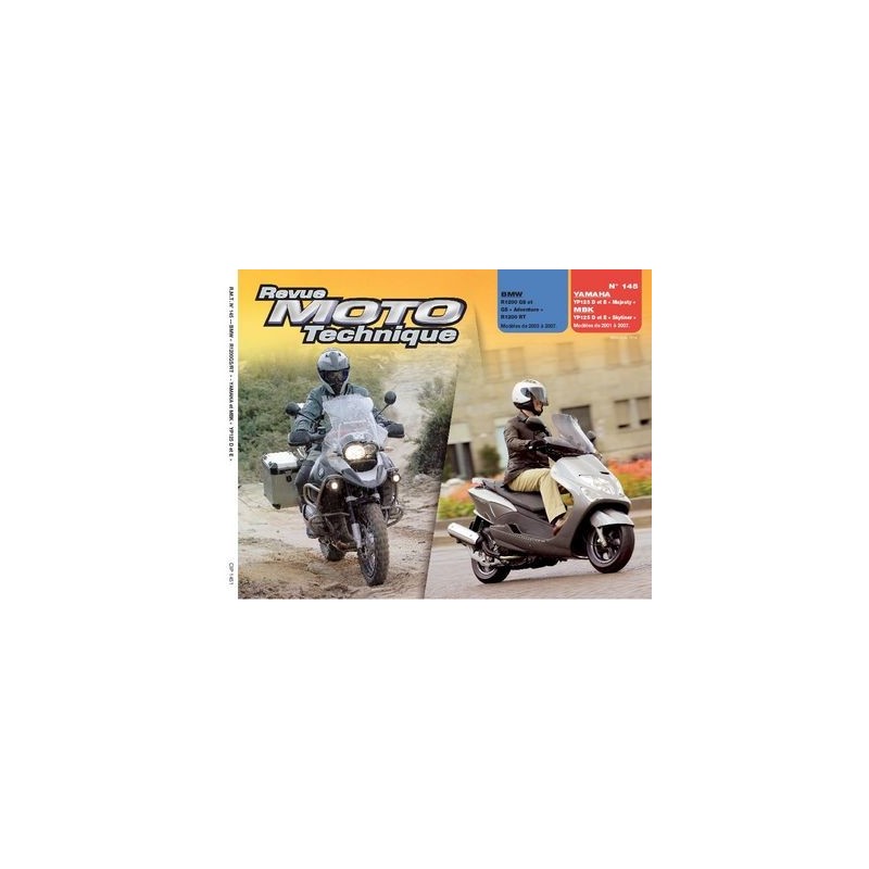 RMT BMW R1200 RT, GS et Yamaha, MBK YP 125 D, E RMT BMW R1200 RT, GS et Yamaha, MBK YP 125 D, E