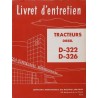 McCormick D-322, D-326, notice d'entretien