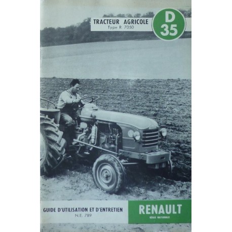 guide entretien utilisation tracteur RENAULT super 2 D 