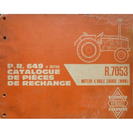 Renault D16, N73, V73, catalogue de pièces