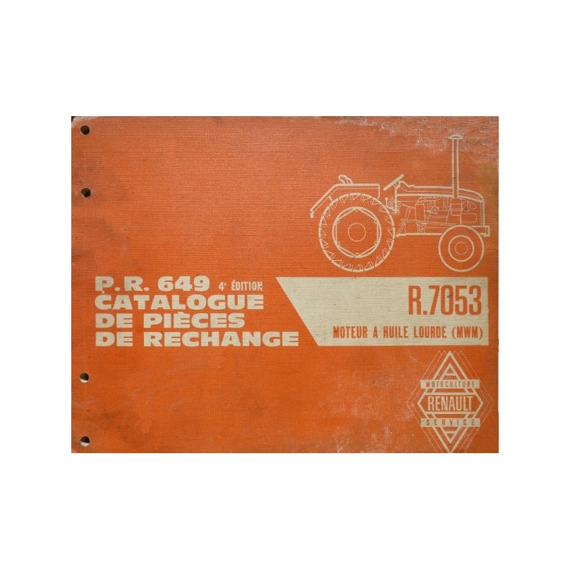 Renault D16, N73, V73, catalogue de pièces