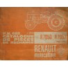 Renault R7050 et R7052, catalogue de pièces