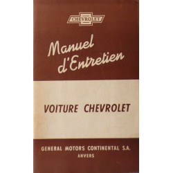 Chevrolet 1946-48, notice d'entretien