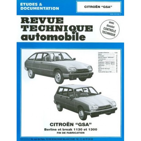 RTA Citroën GSA 1130 et 1300
