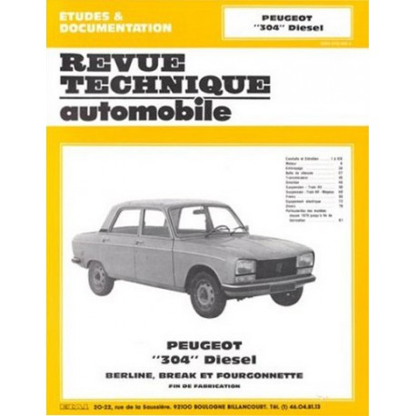 RTA Peugeot 304 Diesel 1976-80