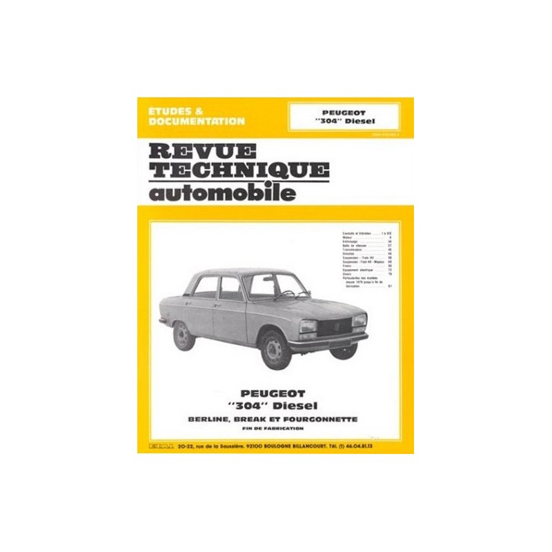 RTA Peugeot 304 Diesel 1976-80