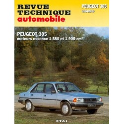 RTA Peugeot 305 GR, SR phase 2 et GT, GTX, auto 1983-89