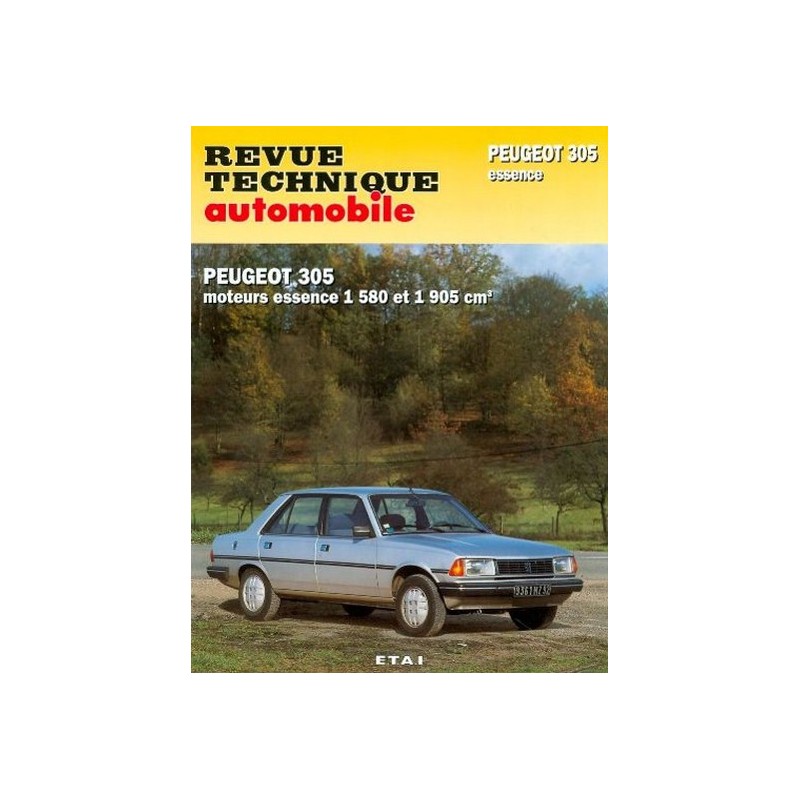 RTA Peugeot 305 GR, SR phase 2 et GT, GTX, auto 1983-89