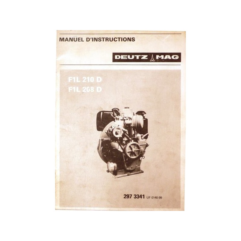 Deutz Mag F1L 210 D et F1L 208 D, notice d'entretien