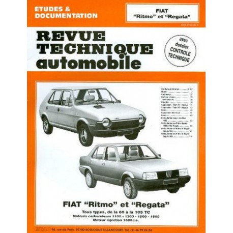 RTA Fiat Ritmo et Regata essence 1978-90