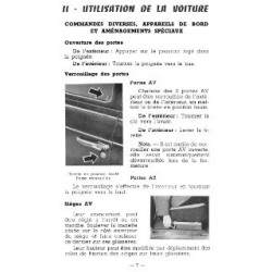 Peugeot 403 8cv, notice d'entretien