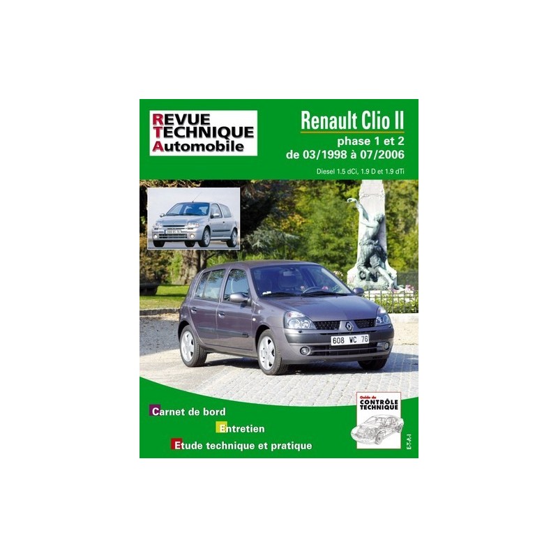 RTA Renault Clio II phase 1 et 2, Diesel