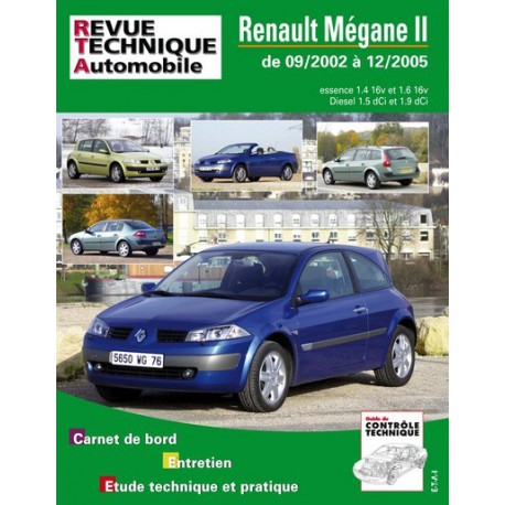 RTA Renault Mégane II phase 1, essence et Diesel