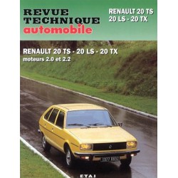 RTA Renault 20 LS, TS, TX, auto 1977-83