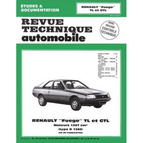 RTA Renault Fuego TL, GTL 1980-85