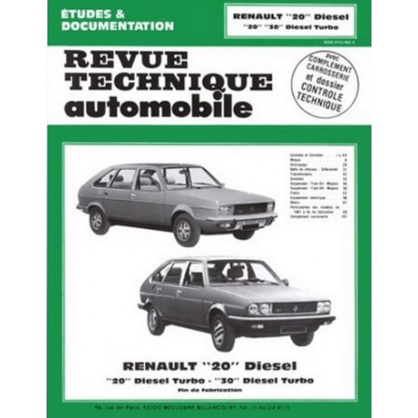 RTA Renault 20 et 30 Diesel et turbo D
