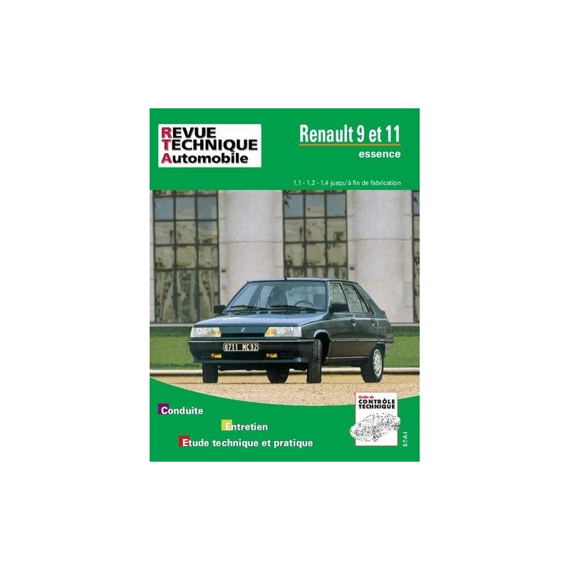 RTA Renault 9 et 11 essence 1981-89