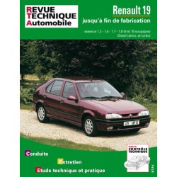 RTA Renault 19 phase 1 et 2, essence et Diesel