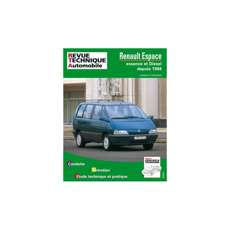 RTA Renault Espace I et II, essence et Diesel