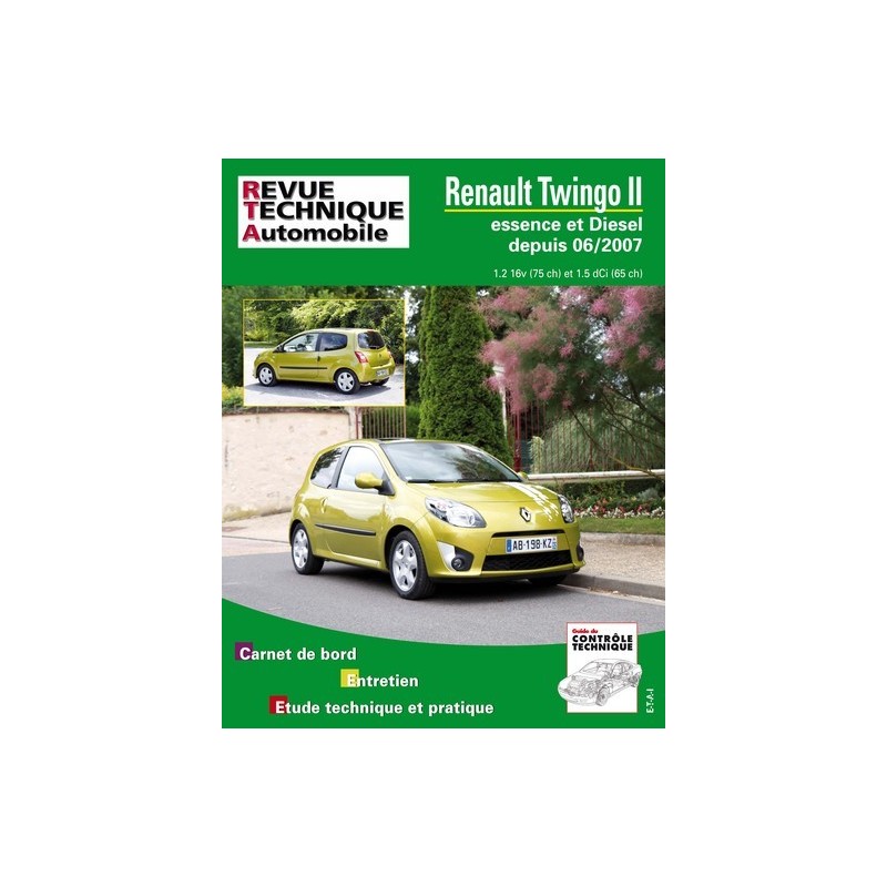 RTA Renault Twingo II phase 1, essence et Diesel