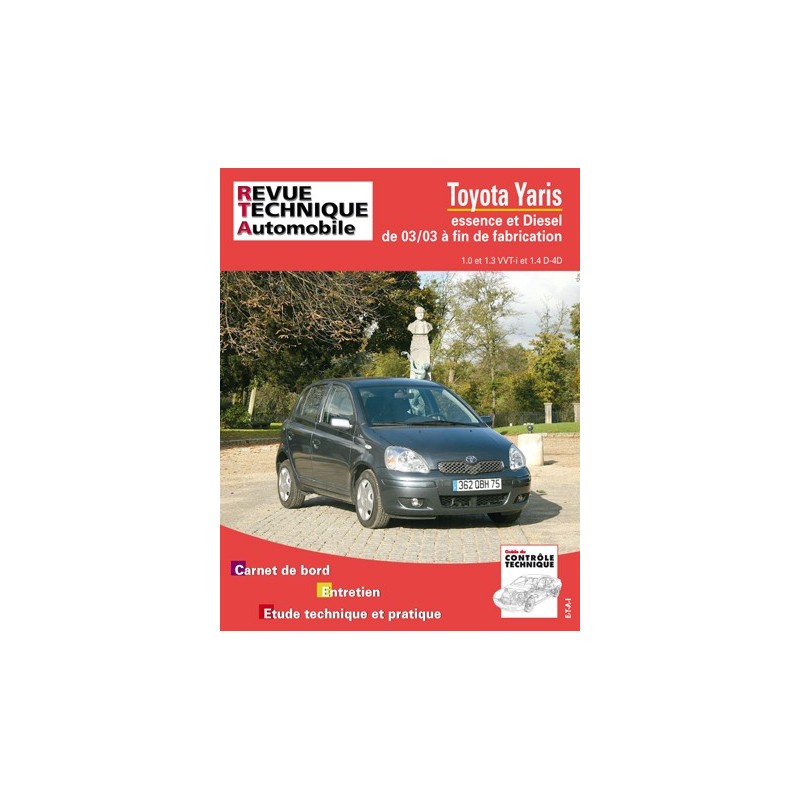 RTA Toyota Yaris I phase 2, essence et Diesel