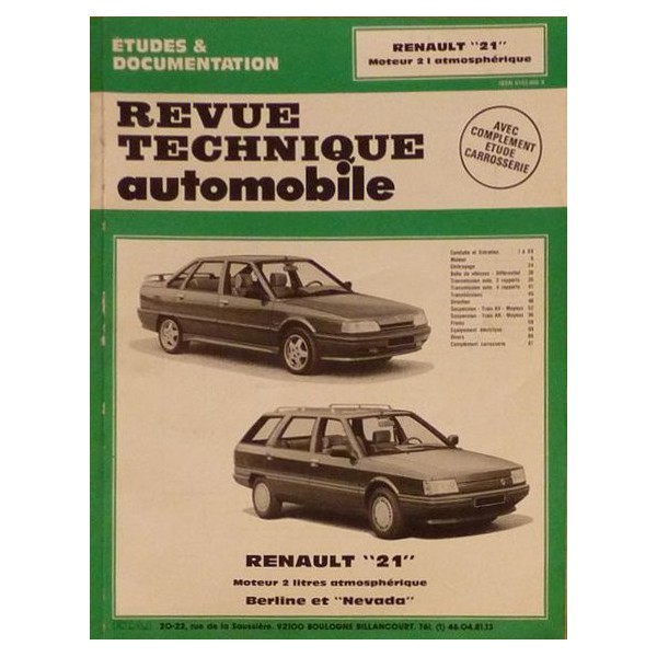 RTA Renault 21, essence 2.0l