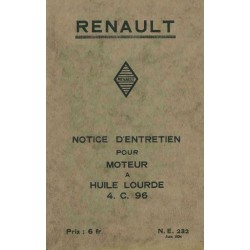 Renault 4 C 96 , notice d'entretien