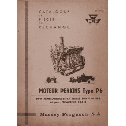 Perkins P6, catalogue de pièces
