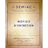 Semiac motoculteur motobineuse, notice d'utilisation et catalogue de pièces