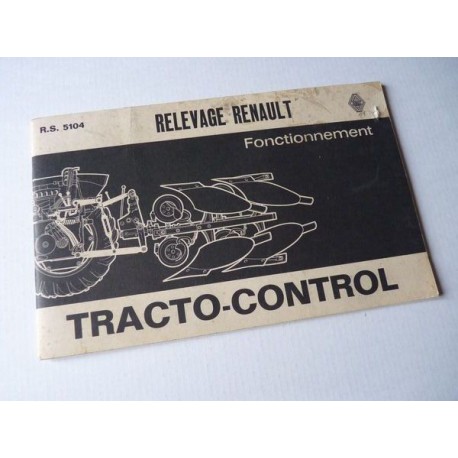 Renault tracto-control gamme Super D, notice originale