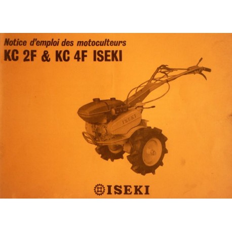 Iseki KF 2F et KC 4F, notice d'entretien