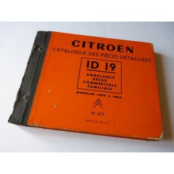 Citroën ID19 break, familiale, commerciale, catalogue de pièces original