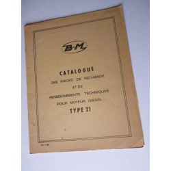 Bernard-Moteurs Diesel 21, catalogue original de pièces et réglages