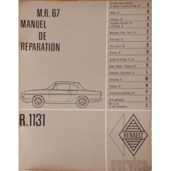 Renault Caravelle et Floride R1131, manuel de réparation