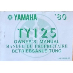 Yamaha TY125, notice d'entretien