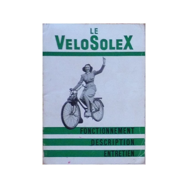 Velosolex modèle 45cc, notice d'entretien