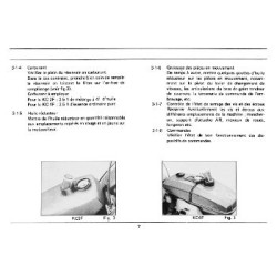 Iseki KF 2F et KC 4F, notice d'entretien