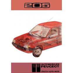 Peugeot 205, notice de description, réparation et entretien